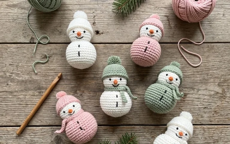 Weihnachtskugeln häkeln: Kostenlose Anleitung für Anfänger