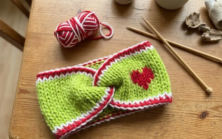 Grinch Ear Warmer häkeln: Einfache Anleitung für Anfänger