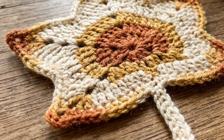 Maple Leaf Crochet Coaster: Easy Autumn Tutorial