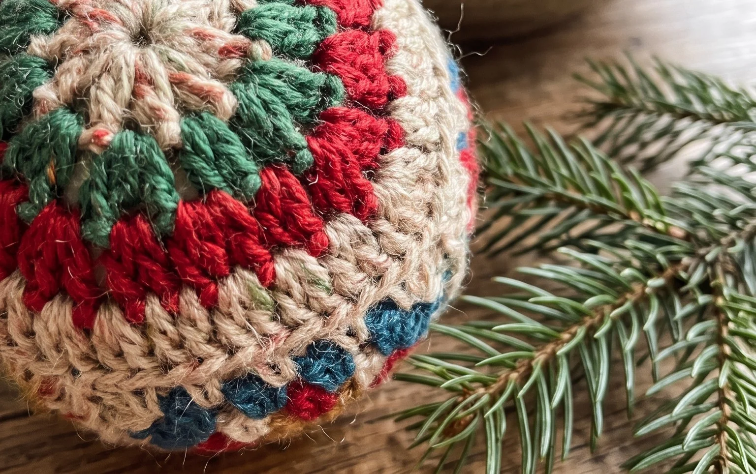 Easy Granny Crochet Christmas Baubles! Free Pattern