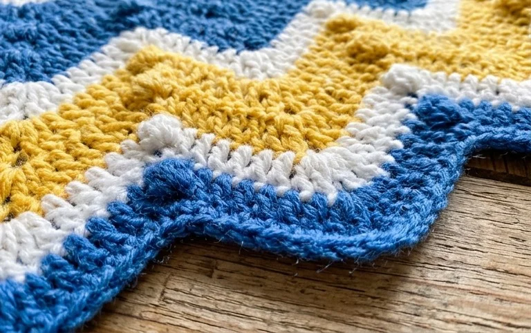 Crochet Chevron Swirls Stitch - Crafting Happiness