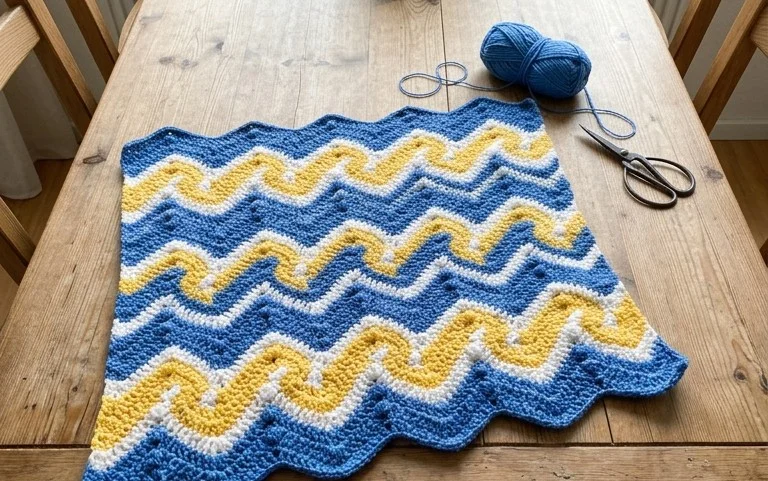 Chevron Swirls Häkelmuster: Kostenlose Anleitung für Anfänger